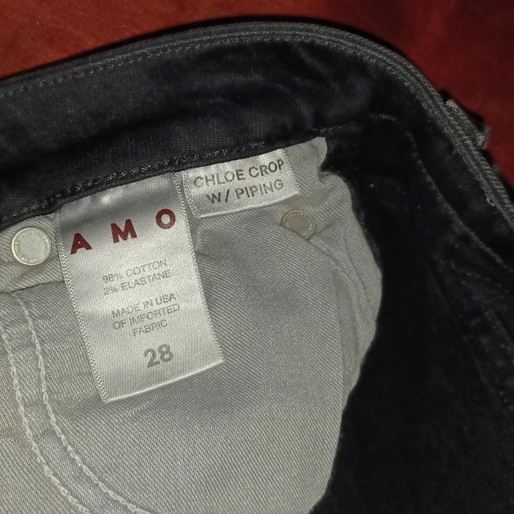 AMO Jeans size 28 black - Picture 6 of 7